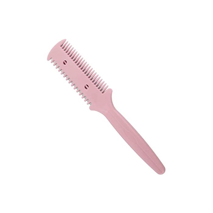 HAIRDRESSING THINNING RAZOR HAIR CUTTING RAZOR COMB (PINK)
